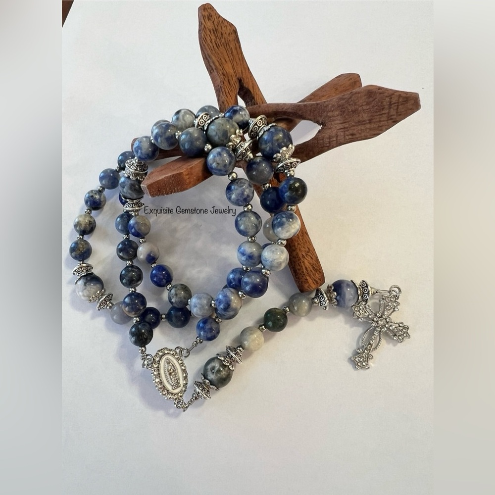 Blue Beaded Necklace